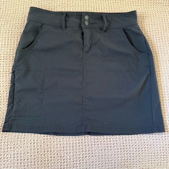 prAna Halle Skort Women’s 8 Moonrock Gray Stretch Hiking Skirt - Picture 4 of 11